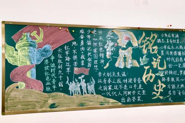 06 高二年级&ldquo;建党105周年&rdquo;主题黑板报优秀作品.png